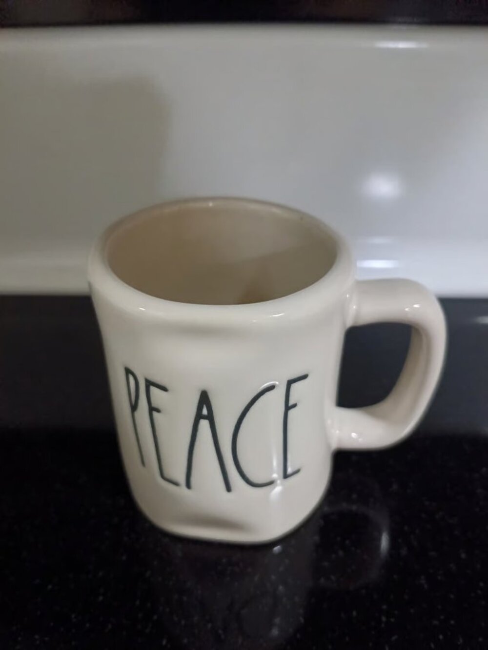 Rae Dunn Artisan Collection "Peace" Mini 3 oz Collectible Mug.